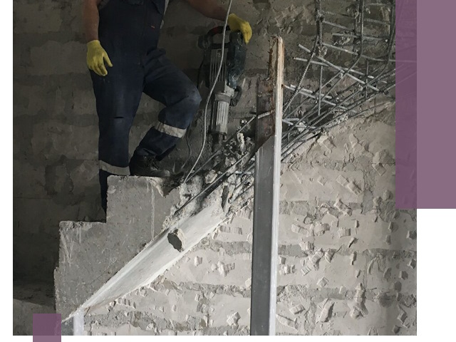 Демонтаж металлических и бетонных лестниц в Чистополе