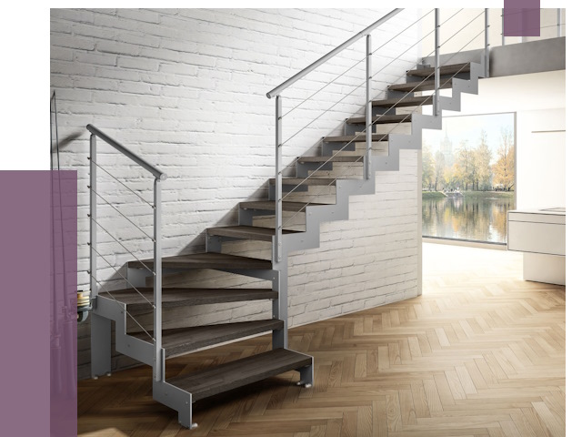Г-образные лестницы под ключ в Чистополе от 37116 руб. | ПРОЛЁТ-Чст