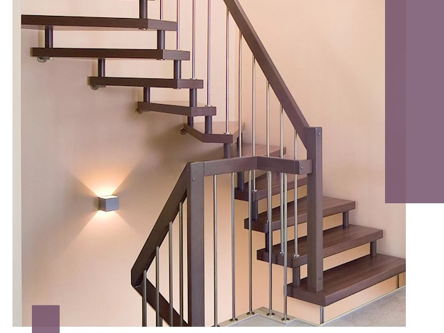 Изготовление лестниц на больцах в Чистополе под ключ