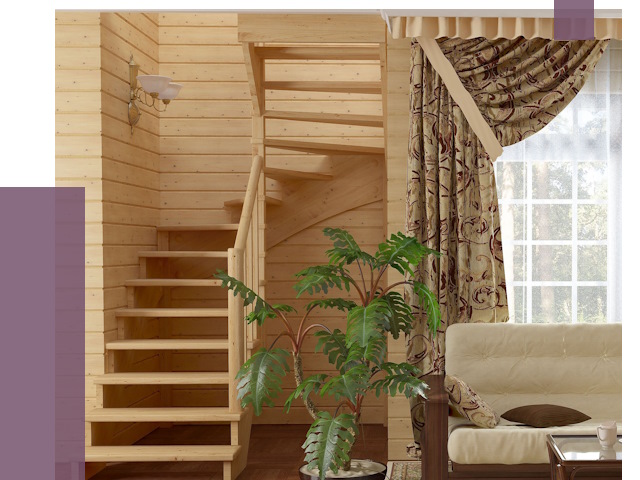 Лестницы для дачи в Чистополе от 76025 руб.  | ПРОЛЁТ-Чст