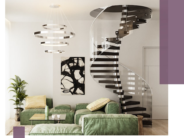 Лестницы для двухуровневой квартиры в Чистополе — изготовление и монтаж