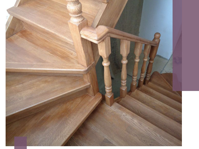 Дубовые лестницы под ключ в Чистополе: изготовление и монтаж