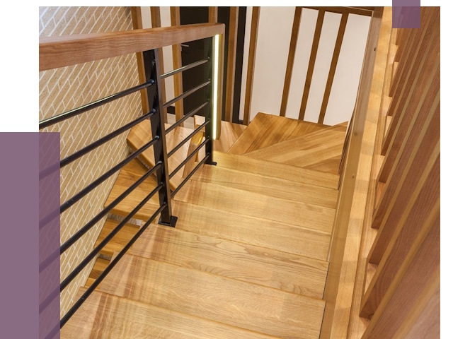 Лестницы из ясеня в Чистополе под ключ от 10034 руб. 