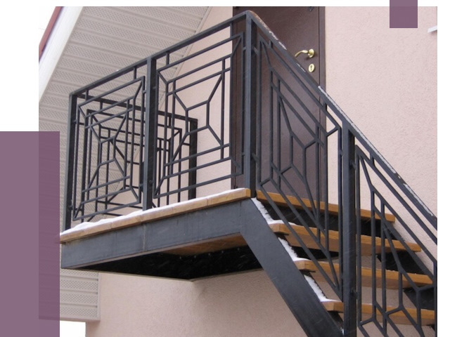Металлические перила в Чистополе от 4300 руб.  | ПРОЛЁТ-Чст