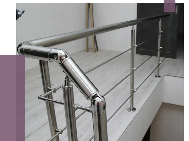 Перила из нержавеющей стали в Чистополе от 9010 руб. под ключ | ПРОЛЁТ-Чст