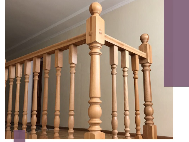 Деревянные перила на заказ в Чистополе: монтаж и изготовление