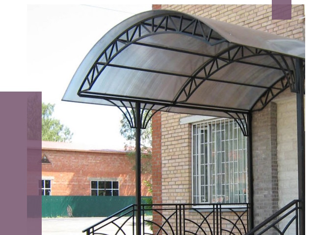 Металлические навесы и козырьки в Чистополе от 12799 руб.