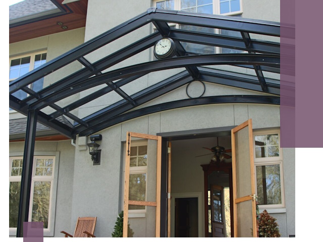 Изготовление и монтаж навесов и козырьков в Чистополе