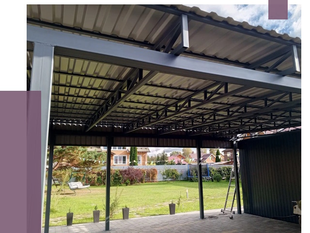 Монтаж навесов в Чистополе от 7372 руб. — установка навеса | ПРОЛЁТ-Чст