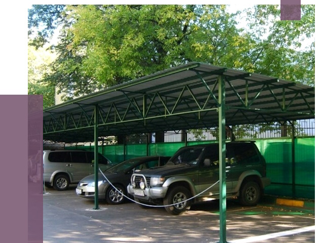 Навесы для парковки в Чистополе от 80376 руб. заказать | ПРОЛЁТ-Чст