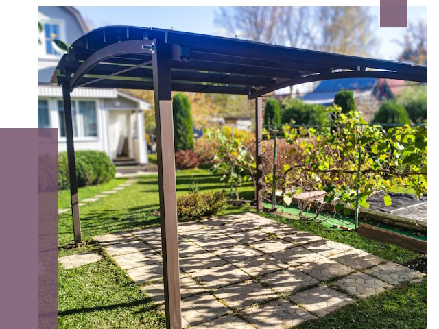 Навесы для дачи в Чистополе от 12748 руб. под ключ — ПРОЛЁТ-Чст