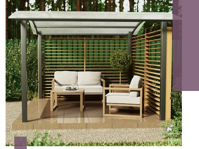 Навесы для дачи в Чистополе: изготовление, монтаж и демонтаж