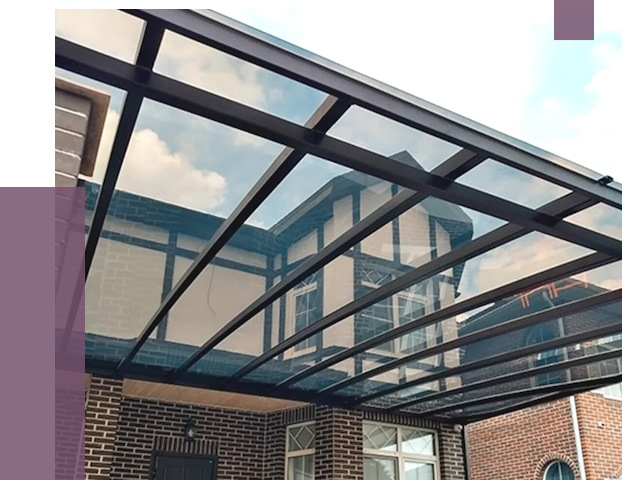 Навесы из поликарбоната в Чистополе от 8621 руб. под ключ — ПРОЛЁТ-Чст