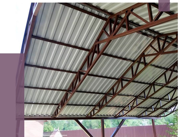 Навесы из профнастила в Чистополе от 7372 руб. | ПРОЛЁТ-Чст