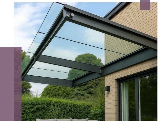 Стеклянные навесы и козырьки в Чистополе от 12287 руб.