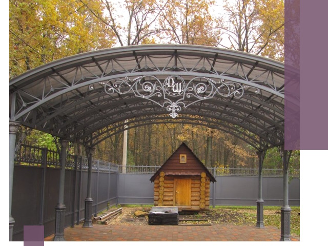 Кованые навесы премиум-класса под заказ в Чистополе