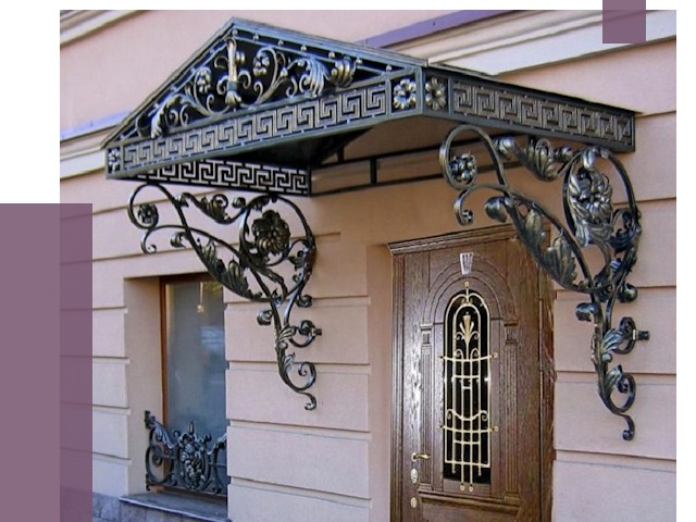 Кованые козырьки в Чистополе под ключ от 12748 руб. — ПРОЛЁТ