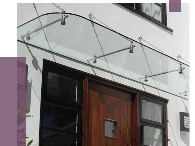 Стеклянные козырьки в Чистополе от 18942 руб. | ПРОЛЁТ-Чст