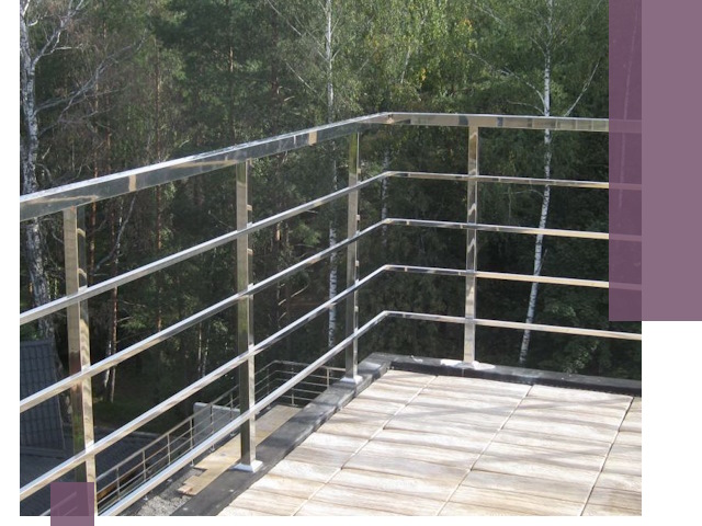 Парапеты из нержавеющей стали в Чистополе — изготовление и монтаж