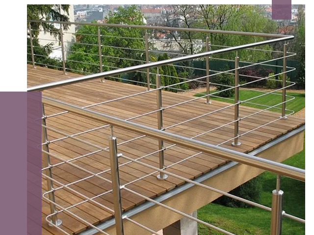 Алюминиевые парапеты в Чистополе под ключ от 7782 руб. 