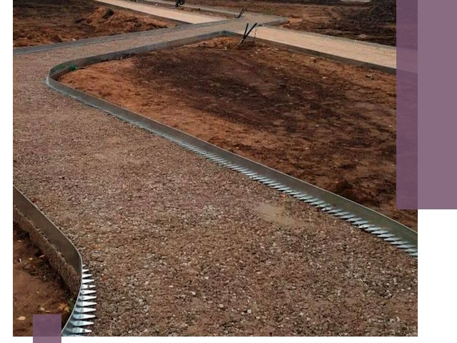 Металлические бордюры под ключ в Чистополе — изготовление и монтаж