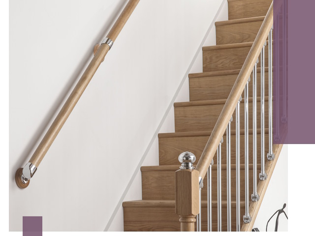 Пристенные поручни из стали и нержавейки под монтаж в Чистополе